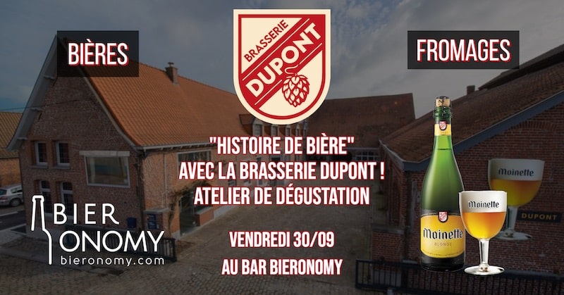Atelier Histoire de Bière Brasserie Dupont Bieronobar Bar Bieronomy